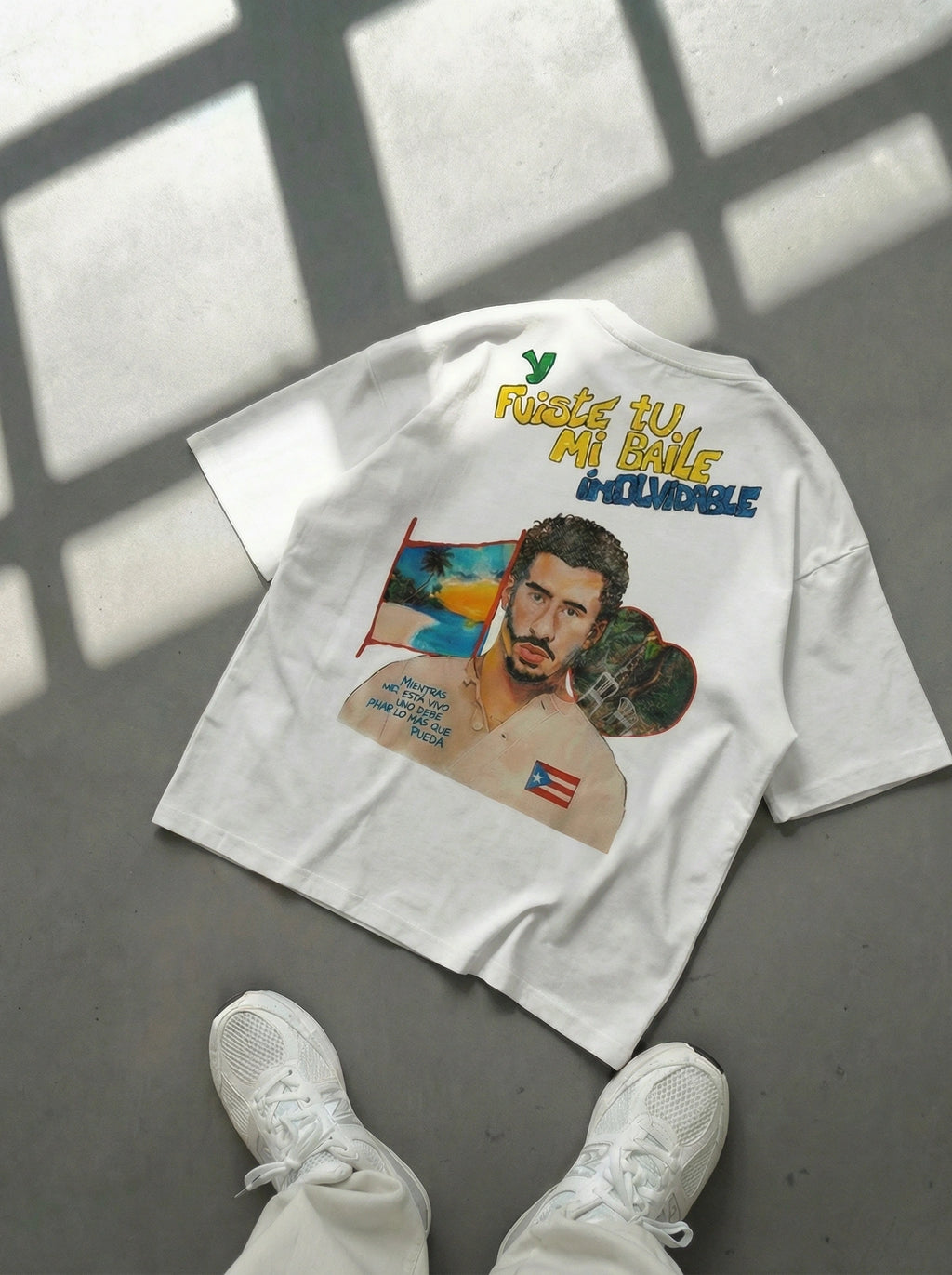 Y Fuiste tu mi Baile Inolvidable - Blanco - La réplica de la chaqueta que firmó